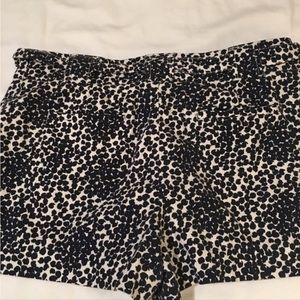LOFT polka dot linen shorts plus